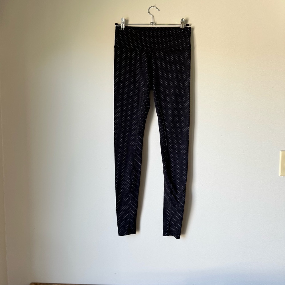 Lululemon Wunder Under Pant *Full-On Luon Teeny Dot Black White